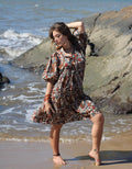 Neera Short Dress in Rani